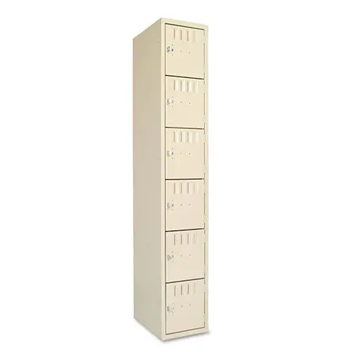 Box Compartments, Single Stack, 12W X 18D X 72H, Sand 1