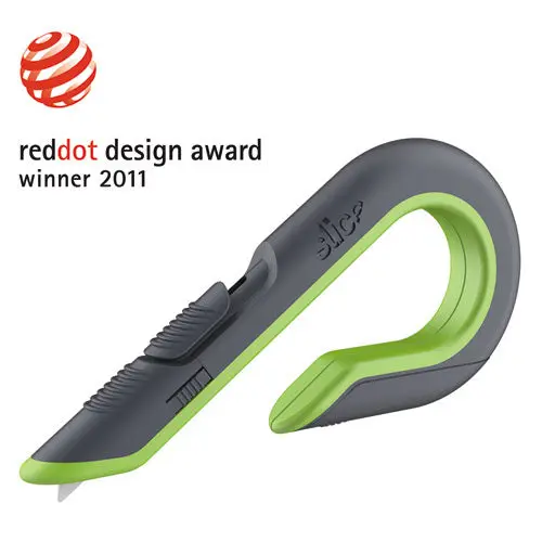 Box Cutters, Double Sided, Replaceable, Stainless Steel, Gray, Green 1