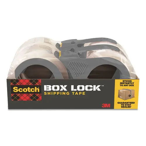 Box Lock Shipping Packaging Tape, 3" Core, 1.88" X 54.6 Yds, Clear, 4-Pack 1