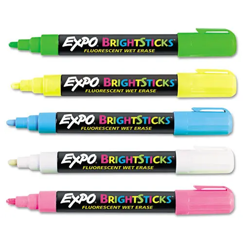 Bright Sticks, Medium Bullet Tip, Assorted Colors, 5-Set 1