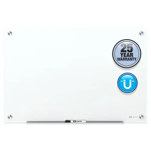 Brilliance Glass Dry-Erase Boards, 48 X 48, White Surface 1