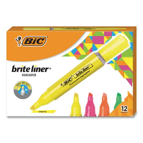 Brite Liner Tank-Style Highlighter Value Pack, Chisel Tip, Assorted Colors, 36-Pack 2