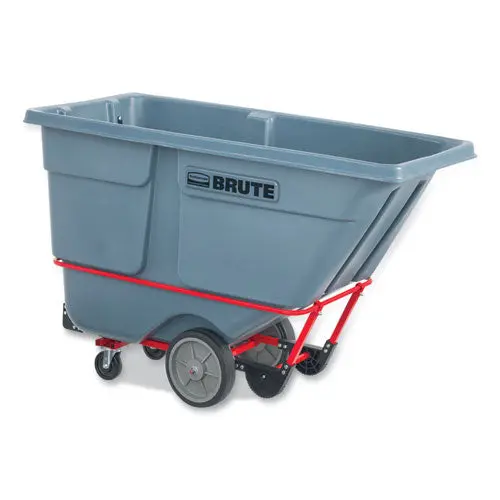 Brute Duratilt Frame Tilt Truck, Heavy Duty, 1 Cu Yd, 2,100 Lb Capacity, Rotomolded Resin/Leakproof Polyethylene, Gray 1
