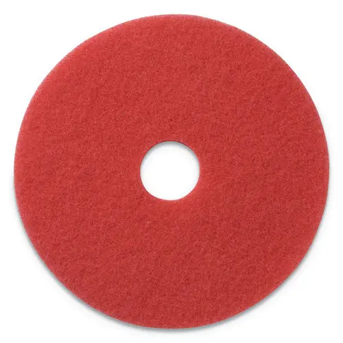 Buffing Pads, 20" Diameter, Red, 5-Ct 1