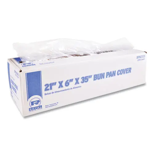Bun Pan Bag, 0.9 Mil, 6" X 21" X 35", Clear, 200/Carton 1