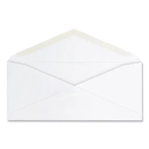 Business Envelope, #10, Commercial Flap, Gummed Closure, 4.25 X 9.63, White, 125-Box 1