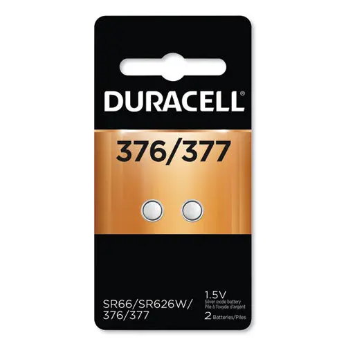 Button Cell Battery, 376-377, 1.5 V, 2-Pack 1
