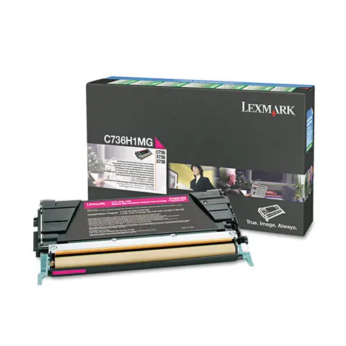 C736h1mg (C736) Return Program High-Yield Toner, 10000 Page-Yield, Magenta 1