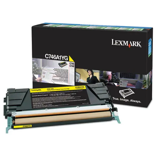 C746a1yg Return Program Toner, 7000 Page-Yield, Yellow 1