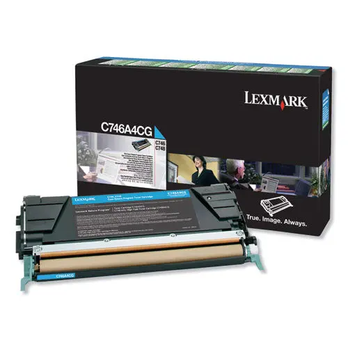 C746a4cg Return Program Toner, 7000 Page-Yield, Cyan, Taa Compliant 1