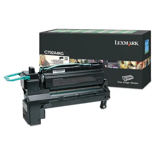 C792a4kg (C792) Return Program Toner, 6000 Page-Yield, Black 1