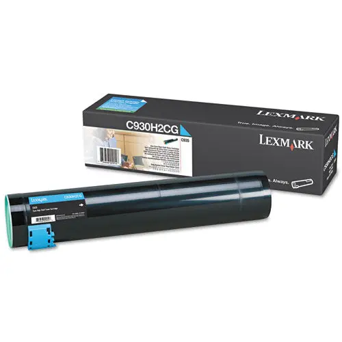 C930h2cg High-Yield Toner, 24000 Page-Yield, Cyan 1