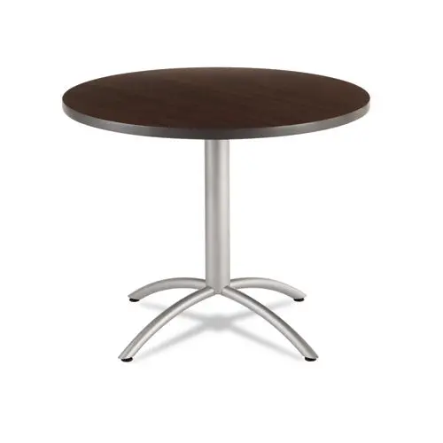 Caféworks Table, 36 Dia X 30H, Walnut-Silver 1