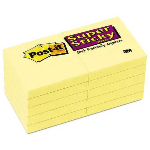 Canary Yellow Note Pads, 1 7-8 X 1 7-8, 90-Sheet, 10-Pack 1