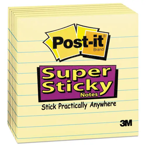 Canary Yellow Pads, Lined, 4 X 4, 90-Sheet, 6-Pack 1