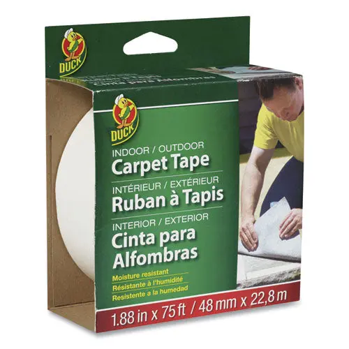 Carpet Tape, 3" Core, 1.88" X 75 Ft, White 1