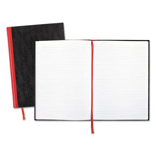 Casebound Notebooks, Wide-Legal Rule, Black Cover, 11.75 X 8.25, 96 Sheets 1