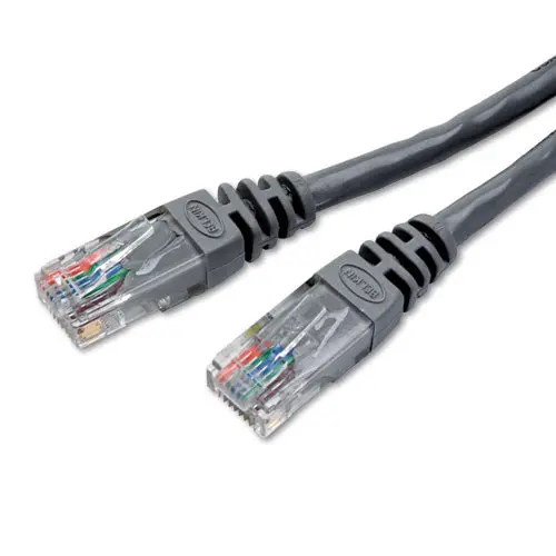 Cat5e Molded Patch Cable, Rj45 Connectors, 25 Ft., Gray 1