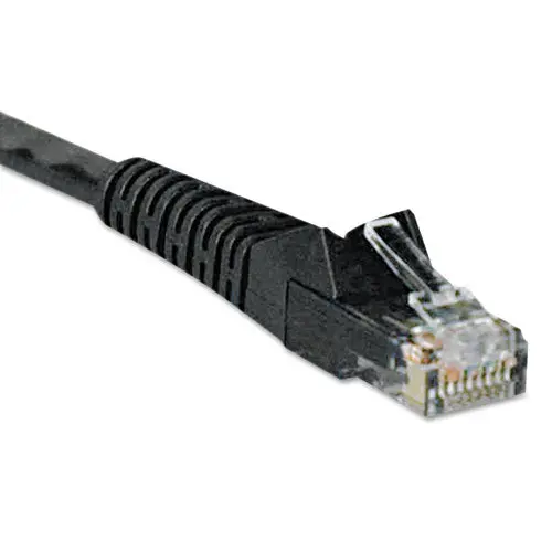 Cat6 Gigabit Snagless Molded Patch Cable, Rj45 (M-M), 25 Ft., Black 1