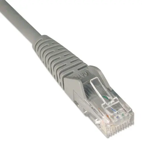 Cat6 Gigabit Snagless Molded Patch Cable, Rj45 (M-M), 7 Ft., Gray 1
