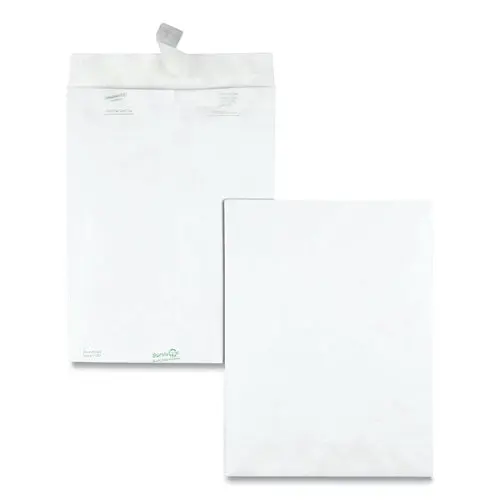 Catalog Mailers, Dupont Tyvek, #10 1-2, Square Flap, Redi-Strip Closure, 9 X 12, White, 100-Box 1