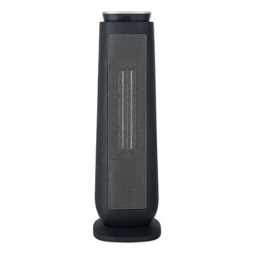 Ceramic Heater Tower With Remote Control, 7.17" X 7.17" X 22.95", Black 1