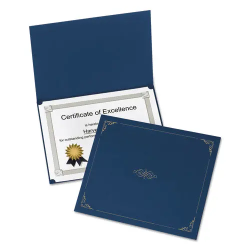 Certificate Holder, 11 1-4 X 8 3-4, Dark Blue, 5-Pack 1