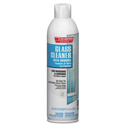 Champion Sprayon Glass Cleaner With Ammonia, 19Oz, Aerosol, 12-Carton 1