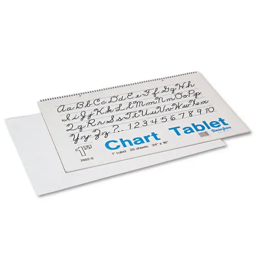 Chart Tablets, 1" Presentation Rule, 24 X 16, 25 Sheets 1