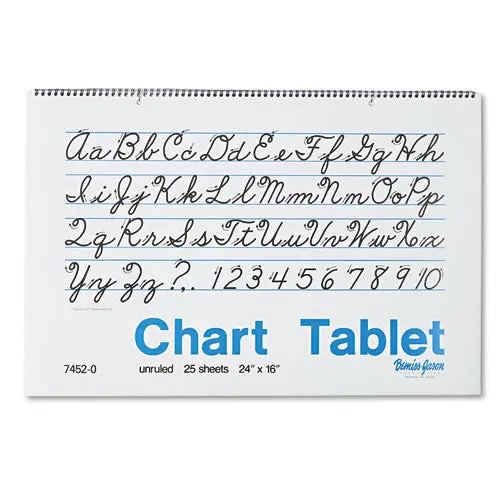 Chart Tablets, Unruled, 24 X 16, 25 Sheets 1