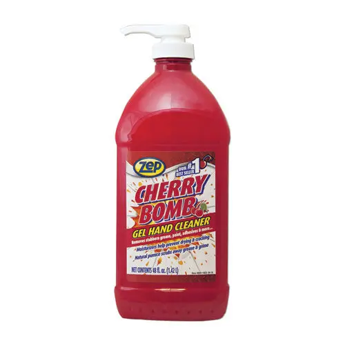 Cherry Bomb Gel Hand Cleaner, Cherry Scent, 48 Oz Pump Bottle 1