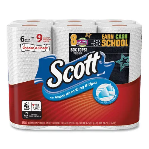 Choose-A-Size Mega Roll, White, 102-Roll, 6 Rolls-Pack, 4 Packs-Carton 1