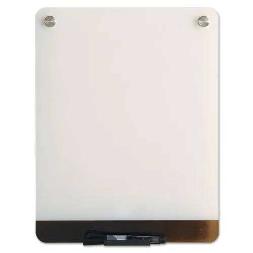 Clarity Glass Personal Dry Erase Boards, Ultra-White Backing, 12 X 16 1