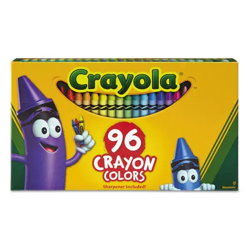 Classic Color Crayons In Flip-Top Pack With Sharpener, 96 Colors 1