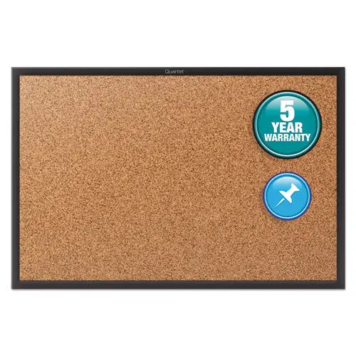 Classic Series Cork Bulletin Board, 48X36, Black Aluminum Frame 1