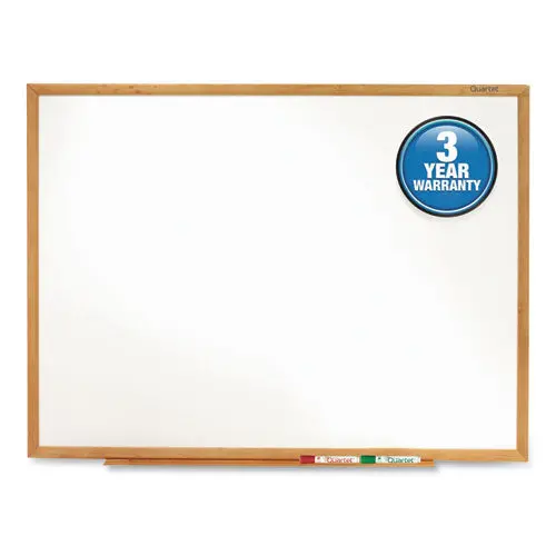 Classic Series Total Erase Dry Erase Board, 36 X 24, Oak Finish Frame 1