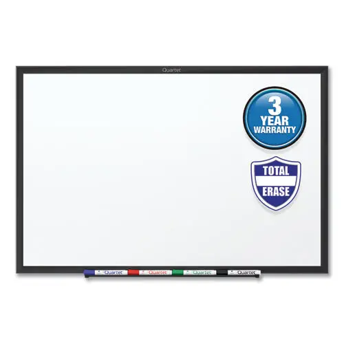 Classic Series Total Erase Dry Erase Board, 36 X 24, White Surface, Black Frame 1