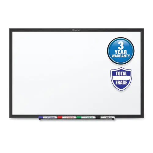 Classic Series Total Erase Dry Erase Board, 48 X 36, White Surface, Black Frame 1