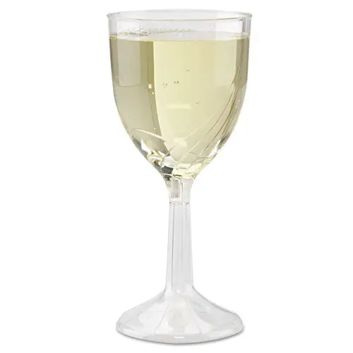 Classicware One-Piece Wine Glasses, 6 Oz., Clear, 10-Pack 1