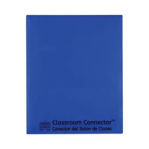 Classroom Connector Folders, 11 X 8.5, Blue, 25-Box 1