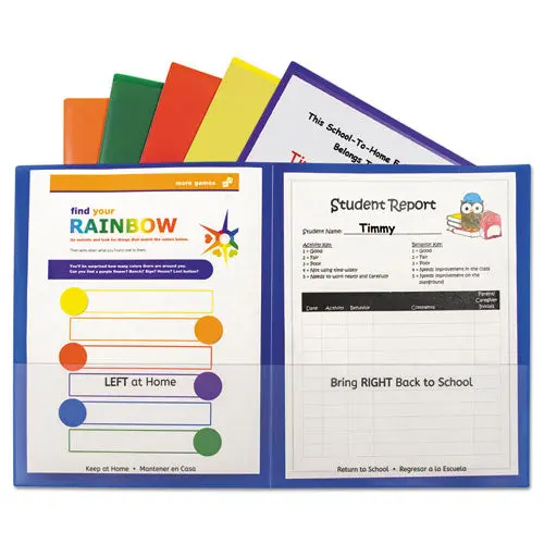 Classroom Connector Folders, Assorted, 6-Pk 1