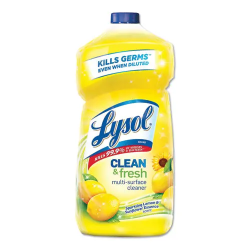 Clean And Fresh Multi-Surface Cleaner, Sparkling Lemon And Sunflower Essence, 40 Oz Bottle, 9-Carton 1