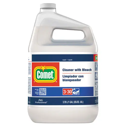 Cleaner With Bleach, Liquid, One Gallon Bottle, 3-Carton 1