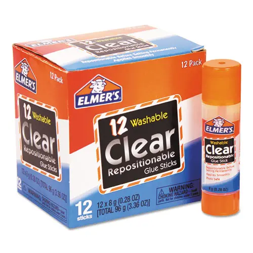 Clear School Glue Stick, Scented, Assorted, 0.21 Oz, Dries Clear, 30-Pack 1