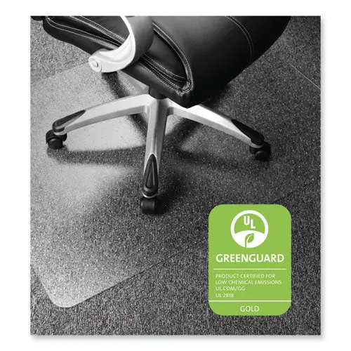 Cleartex Ultimat Polycarbonate Chair Mat For Low-Medium Pile Carpet, 35 X 47, Clear 1