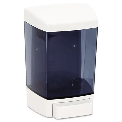 Clearvu Plastic Soap Dispenser, 46 Oz, 5.5" X 4.25" X 8.5, White 1