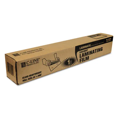 Cleer Adheer Self-Adhesive Laminating Film, 2 Mil, 24" X 50 Ft, Gloss Clear 1