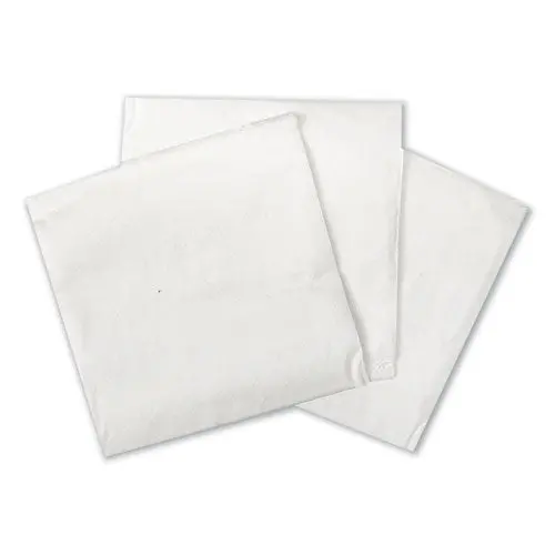 Cocktail Napkins, 1-Ply, 9W X 9D, White, 500-Pack, 8 Packs-Carton 1