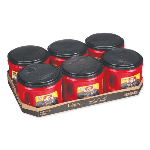 Coffee, Black Silk, 24.2 Oz Canister, 6-Carton 1