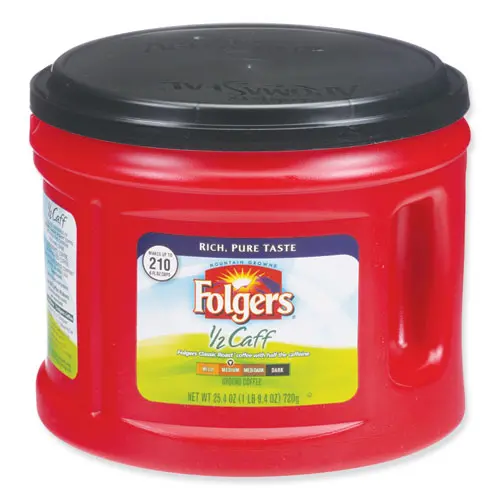 Coffee, Half Caff, 25.4 Oz Canister 1
